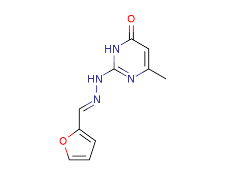 2-((2Z)-2-(2-furylmethylidene)hydrazinyl)-6-methyl-1H-pyrimidin-4-one cas  90916-79-3
