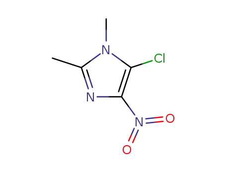 Molecular Structure of 91027-93-9 (5-chloro-1,2-dimethyl-4-nitro-1H-imidazole)