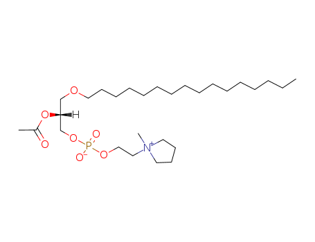 1-O-HEXADECYL-2-O-ACETYL-SN-GLYCERYL-3-PHOSPHORYL-N-METHYL-PYRROLIDINIUM ETHANOL