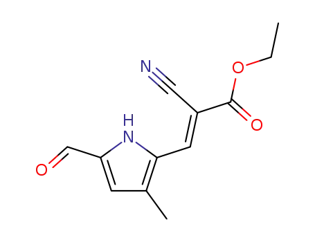 5-(2-Cyano-2-ethoxycarbonylvinyl)-4-methylpyrrole-2-carbaldehyde