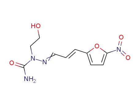 1-(2-hydroxyethyl)-1-[(E)-[(E)-3-(5-nitrofuran-2-yl)prop-2-enylidene]amino]urea