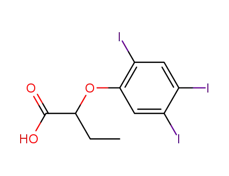Molecular Structure of 90842-73-2 (2-(2,4,5-triiodophenoxy)butanoic acid)