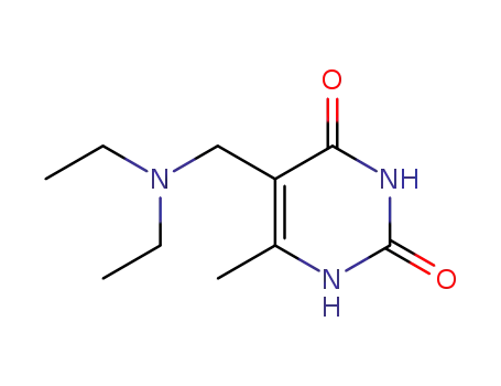 Molecular Structure of 23213-35-6 (5-[(diethylamino)methyl]-6-methylpyrimidine-2,4(1H,3H)-dione)
