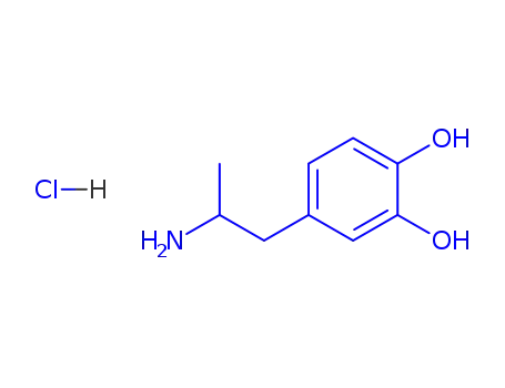 Molecular Structure of 828-06-8 (3,4-Dihydroxy-α-methylbenzeneethanamine)