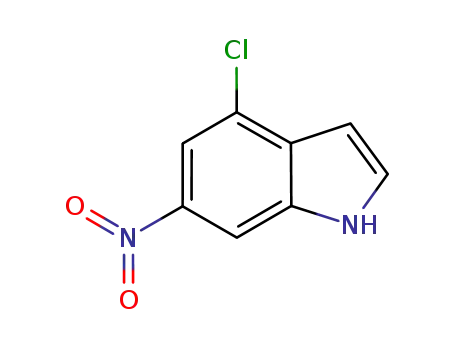 Molecular Structure of 245524-94-1 (1H-Indole, 4-chloro-6-nitro-)