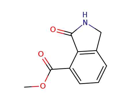 Molecular Structure of 935269-25-3 (3-OXO-2,3-DIHYDRO-1H-ISOINDOLE-4-CARBOXYLIC ACID METHYL ESTER)