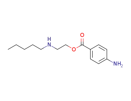 Molecular Structure of 2188-67-2 (2-(pentylamino)ethyl 4-aminobenzoate)