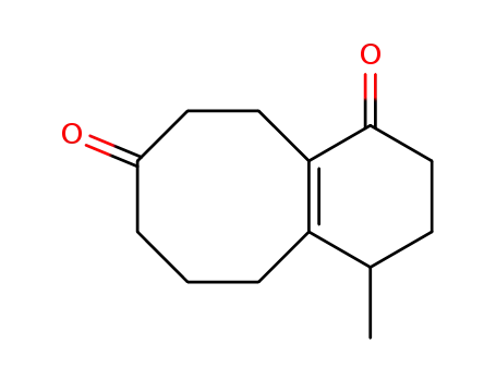 Molecular Structure of 24569-29-7 (8-methyl-4,6,7,8,9,10-hexahydrobenzo[8]annulene-2,5(1H,3H)-dione)