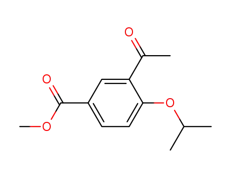 Molecular Structure of 259147-67-6 (METHYL 3-ACETYL-4-ISOPROPOXYBENZOATE)