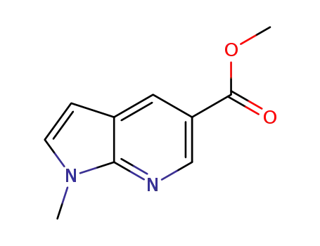 Molecular Structure of 934568-21-5 (1H-Pyrrolo[2,3-b]pyridine-5-carboxylic acid, 1-methyl-, methyl ester)