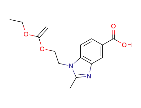 1H-Benzimidazole-5-carboxylic acid,
1-[2-[(1-ethoxyethenyl)oxy]ethyl]-2-methyl-
