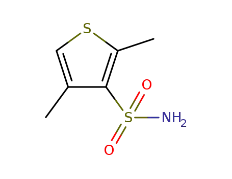 Molecular Structure of 208775-25-1 (3-Thiophenesulfonamide,2,4-dimethyl-(9CI))