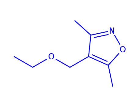 Molecular Structure of 93548-18-6 (Isoxazole, 4-(ethoxymethyl)-3,5-dimethyl- (9CI))