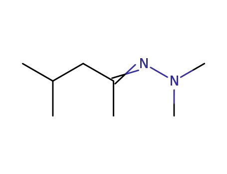 Molecular Structure of 28236-88-6 (4-Methyl-2-pentanone dimethyl hydrazone)