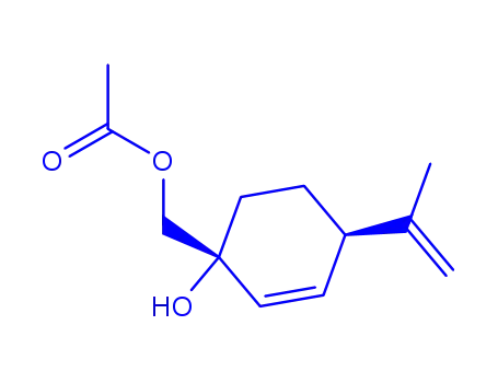 (4R)-1-Hydroxy-4-(1-methylethenyl)-2-cyclohexene-1-methanol 1-Acetate
(부분 입체 이성질체의 혼합물)