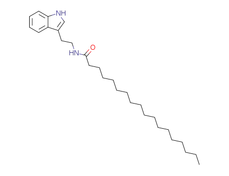 Molecular Structure of 21469-14-7 (OCTADECANOIC ACID TRYPTAMIDE)