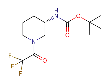 Molecular Structure of 309962-62-7 (tert-butyl (3S)-1-(trifluoroacetyl)piperidinylcarbamate)