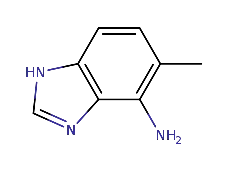 Molecular Structure of 935873-39-5 (6-methyl-1H-benzimidazol-7-amine(SALTDATA: FREE))