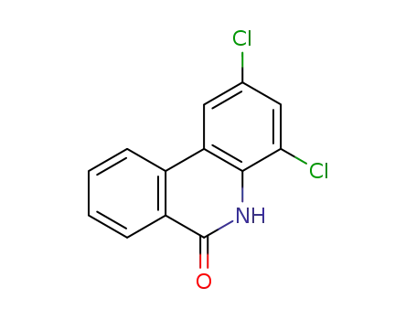 Molecular Structure of 27353-45-3 (2,4-dichlorophenanthridin-6(5H)-one)