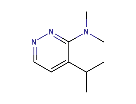 Molecular Structure of 27772-42-5 (Pyridazine, 3-(dimethylamino)-4-isopropyl- (8CI))