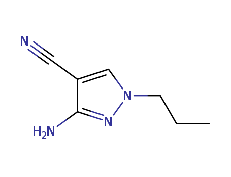 1H-Pyrazole-4-carbonitrile,3-amino-1-propyl-(9CI)