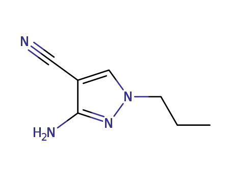 1H-Pyrazole-4-carbonitrile,3-amino-1-propyl-(9CI)