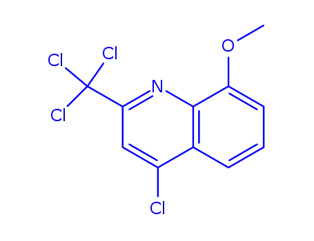 Molecular Structure of 93599-98-5 (4-CHLORO-8-METHOXY-2-TRICHLOROMETHYL-QUINOLINE)