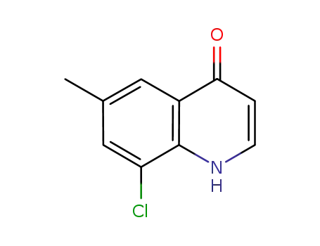 Molecular Structure of 203626-40-8 (8-CHLORO-4-HYDROXY-6-METHYLQUINOLINE)
