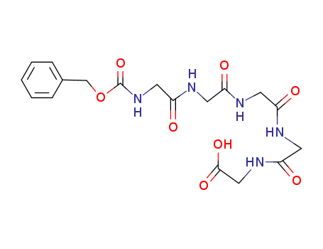 Glycine,N-[N-[N-[N-(N-carboxyglycyl)glycyl]glycyl]glycyl]-, N-benzyl ester(6CI,7CI,8CI)