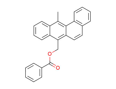 Molecular Structure of 31012-29-0 (12-Methylbenz[a]anthracene-7-methanol benzoate)