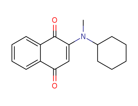 1,4-Naphthalenedione,2-(cyclohexylmethylamino)- cas  23913-60-2