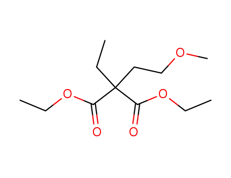 Molecular Structure of 20591-89-3 (DIETHYL ETHYL(2-METHOXYETHYL)PROPANEDIOATE)