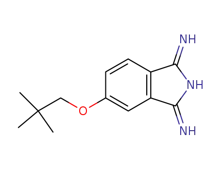 Molecular Structure of 93672-99-2 (1H-Isoindol-3-amine, 5-(2,2-dimethylpropoxy)-1-imino-)