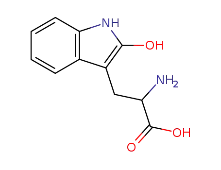 Molecular Structure of 21704-80-3 (2-Hydroxy-DL-tryptophan)