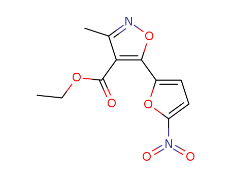 4-ISOXAZOLECARBOXYLIC ACID 3-METHYL-5-(5-NITRO-2-FURYL)-,ETHYL ESTER