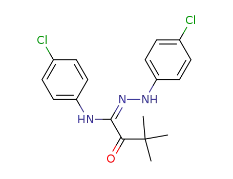 N-(4-chloroanilino)-N'-(4-chlorophenyl)-3,3-dimethyl-2-oxobutanimidamide