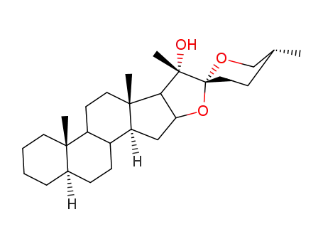 Molecular Structure of 24742-73-2 ((20S,25R)-5α-Spirostan-20-ol)