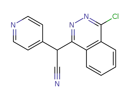 Molecular Structure of 325781-42-8 (1-chloro-4-(pyridin-4-ylcyanomethyl)phthalazine)