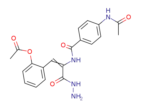 alpha-(p-Acetamidobenzamido)-o-hydroxycinnamic acid hydrazide acetate (ester)