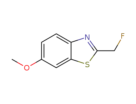 Molecular Structure of 20897-51-2 (Benzothiazole, 2-(fluoromethyl)-6-methoxy- (8CI))