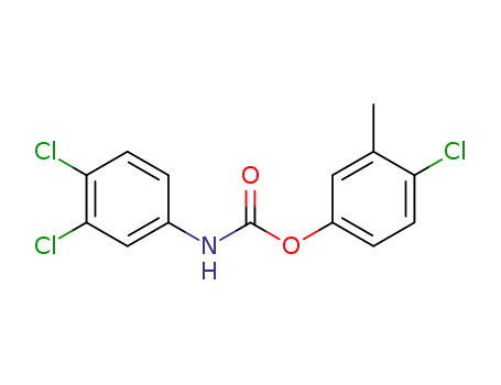 Molecular Structure of 93534-30-6 (4-chloro-3-methylphenyl (3,4-dichlorophenyl)carbamate)