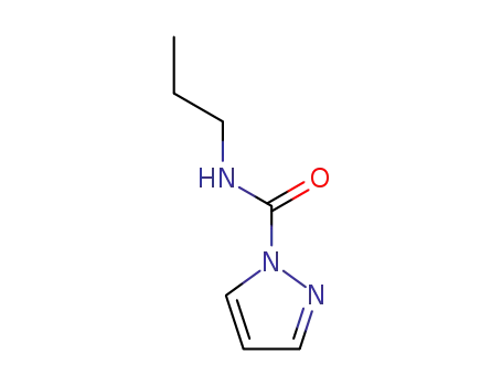 Molecular Structure of 93605-70-0 (1H-Pyrazole-1-carboxamide,N-propyl-(9CI))