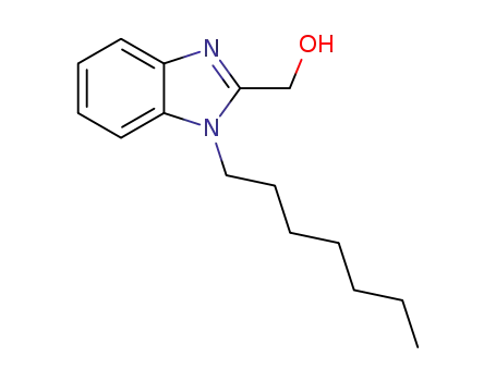 Molecular Structure of 314272-60-1 ((1-HEPTYL-1H-BENZIMIDAZOL-2-YL)METHANOL)