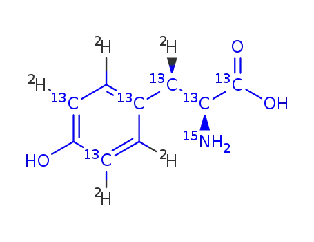 Molecular Structure of 93627-94-2 (DL-TYROSINE-BETA-13C)