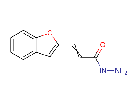 2-Propenoic acid, 3-(2-benzofuranyl)-, hydrazide