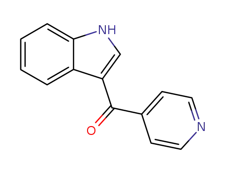 Molecular Structure of 3189-05-7 (1H-indol-3-yl(pyridin-4-yl)methanone)