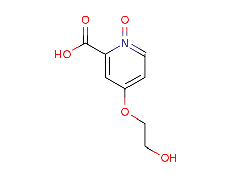 Molecular Structure of 93483-95-5 (Picolinic acid, 4-(2-hydroxyethoxy)-, 1-oxide (7CI))