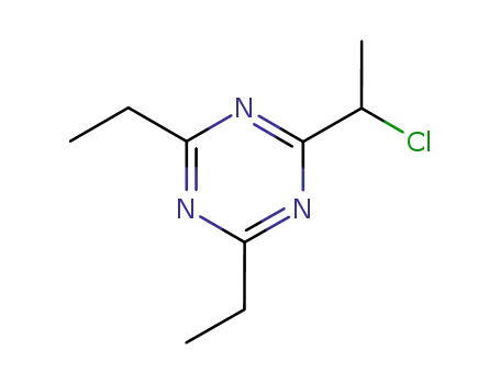 Molecular Structure of 31858-10-3 (2-(1-chloroethyl)-4,6-diethyl-1,3,5-triazine)