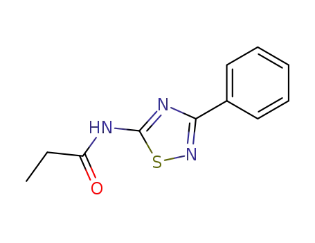 Molecular Structure of 25962-69-0 (N-(3-phenyl-1,2,4-thiadiazol-5-yl)propanamide)