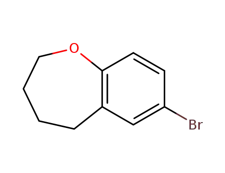 Molecular Structure of 93591-69-6 (7-BROMO-3,4-DIHYDRO-2H-BENZO[B]OXEPINE)